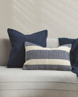 Cushion - Micah Navy (35 x 55cm) - OLLO