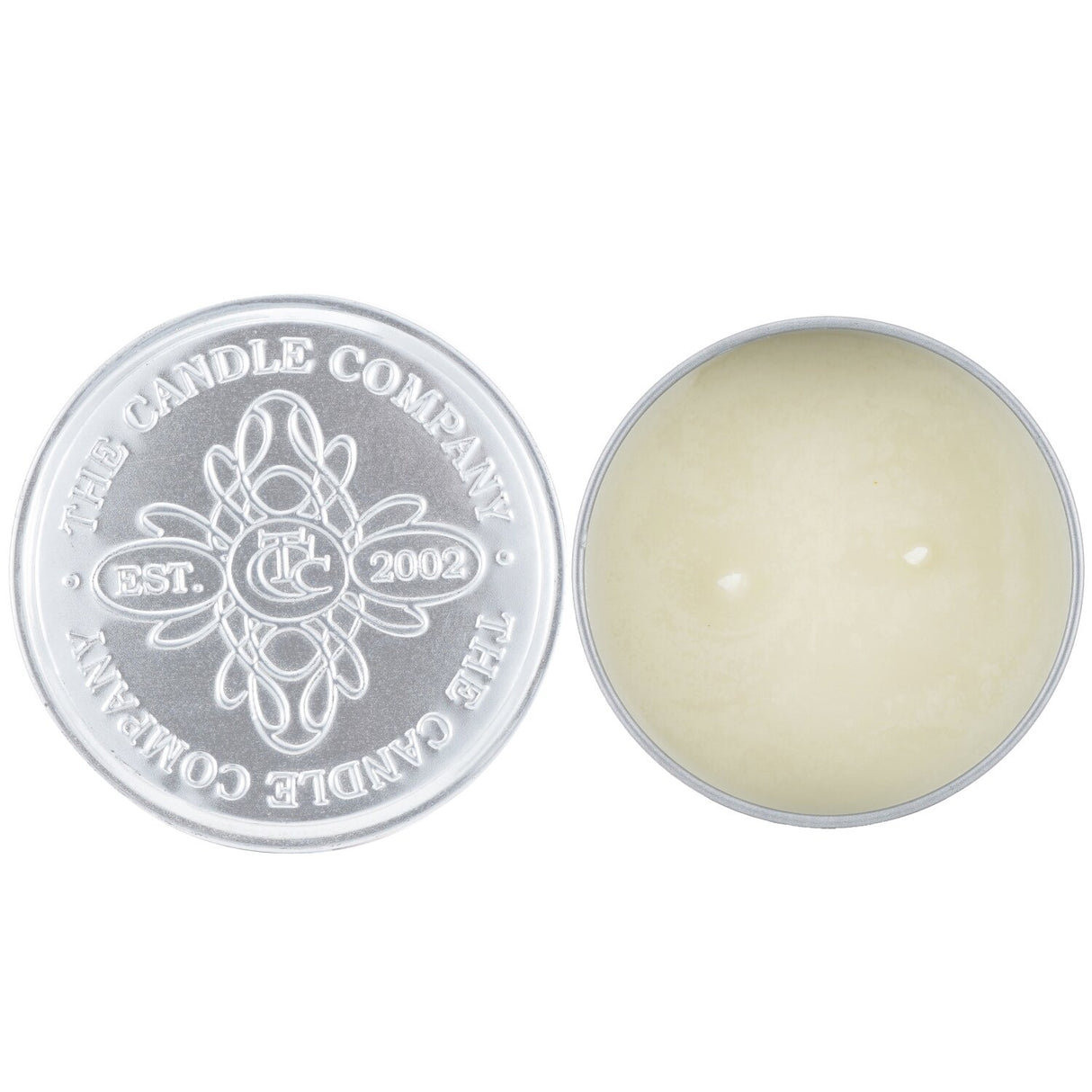 100% beeswax tin candle, Havana Nights scent, with wooden wicks for clean burn, eco-friendly, 25-hour burn time.