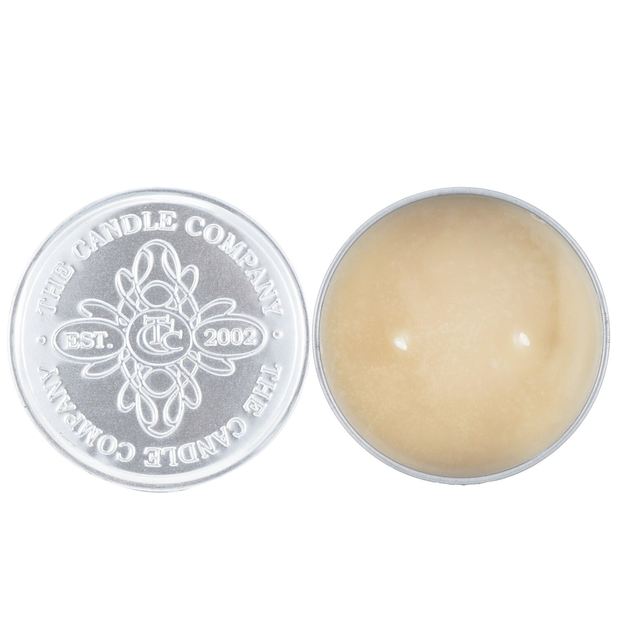 100% beeswax tin candle featuring Jasmine Rose Cranberry scent, with wooden wick for a clean, crackling burn.