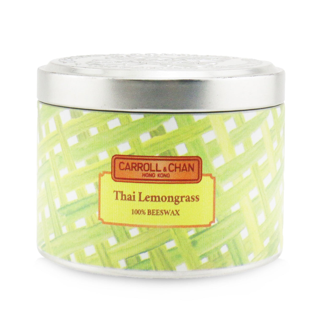 Carroll & Chan - 100% Beeswax Tin Candle - Thai Lemongrass  - (8x6) cm