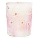 100% beeswax votive candle in Sakura scent, housed in a recycled glass jar, providing a clean burn for 14 hours.