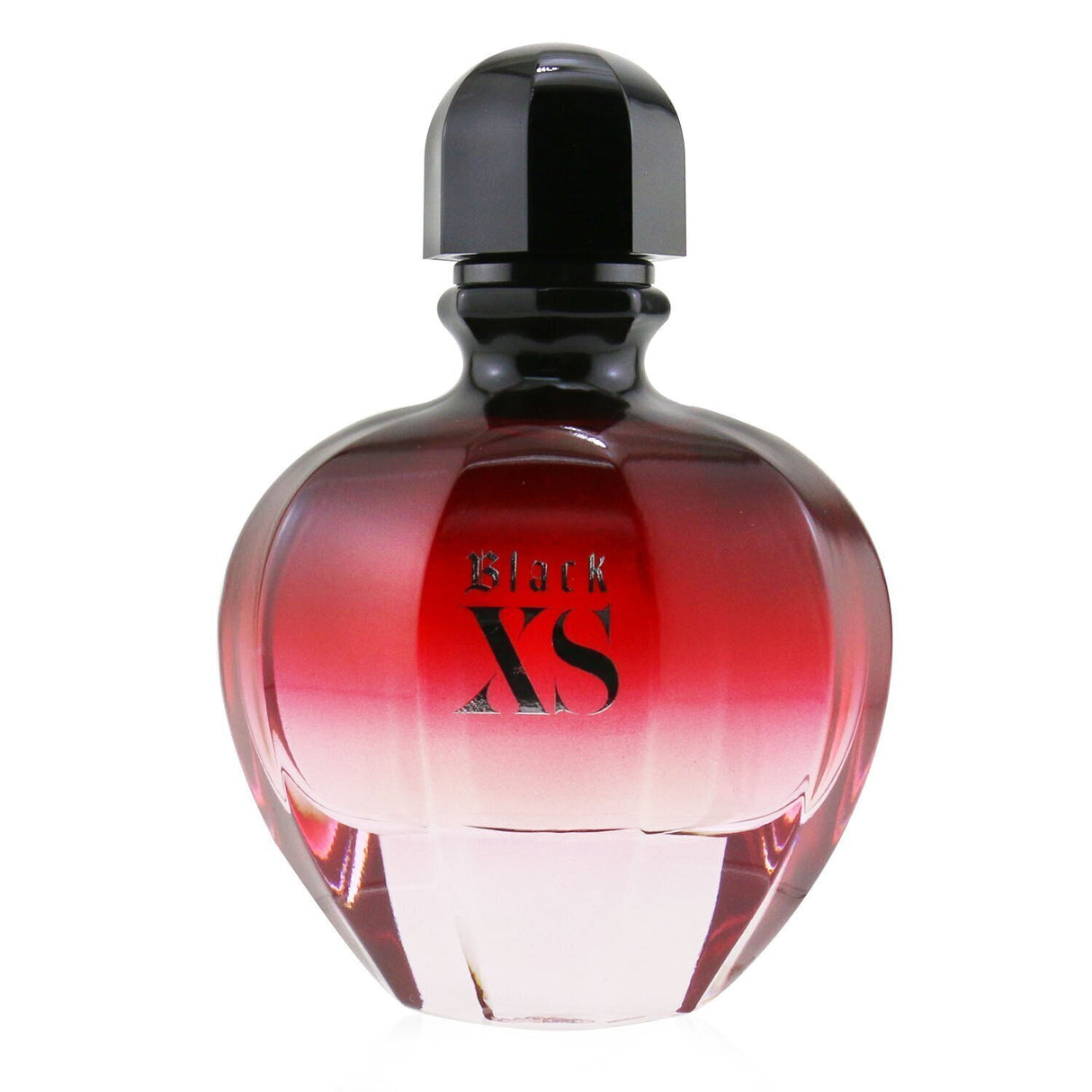 Paco Rabanne Black XS For Her 80ml EDP, a floral woody fragrance with notes of cranberry, rose, and patchouli, perfect for evening wear.