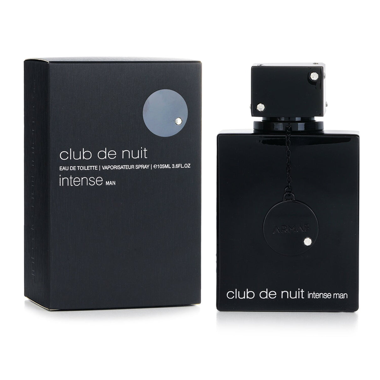 Armaf Club De Nuit Intense Eau De Toilette 105ml, a sophisticated woody-spicy fragrance for men, perfect for any occasion.