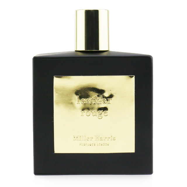 Miller Harris Leather Rouge Eau De Parfum: luxurious unisex scent with sweet, smoky notes, inspired by fire and leather.