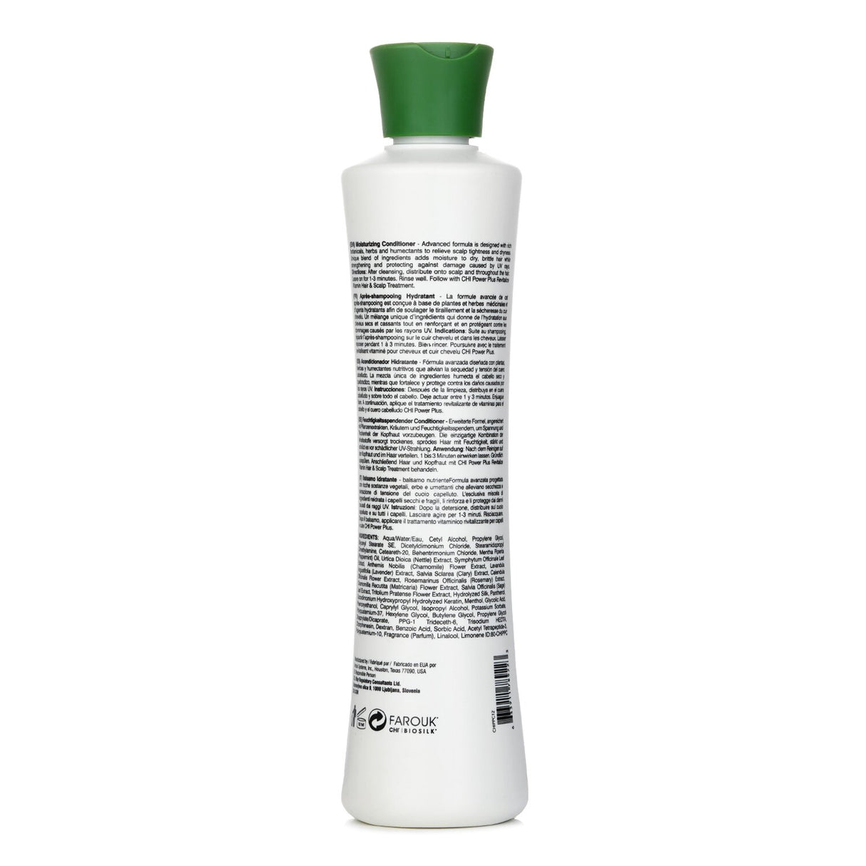 CHI Power Plus Nourish Conditioner - 355ml, deeply hydrates and revitalizes dry hair with botanicals and UV protection.