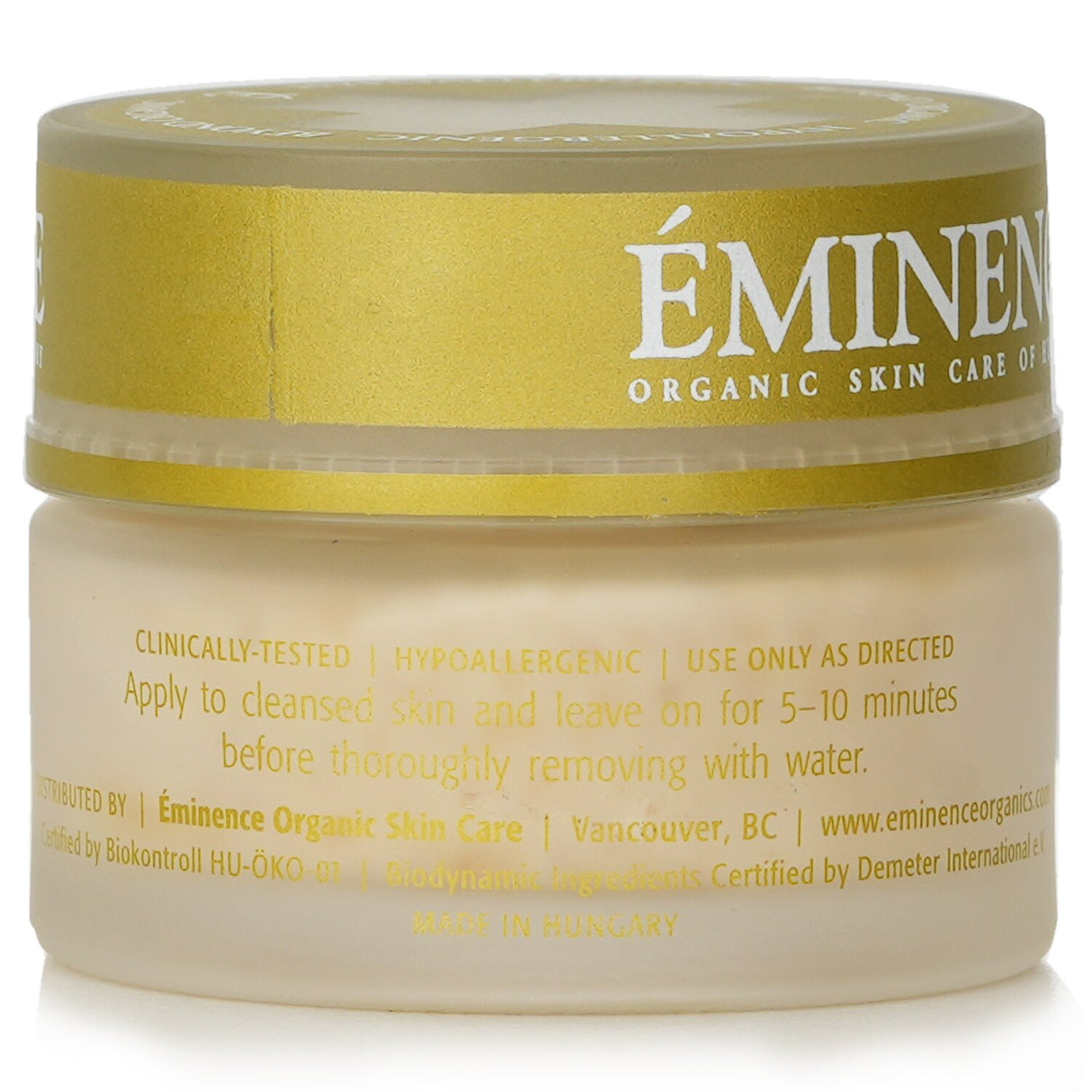 Eminence Seabuckthorn Balancing Masque in 30ml, nourishing all skin types with vitamins, antioxidants, and soothing properties.