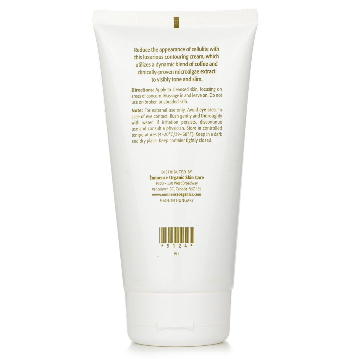 Eminence Stone Crop Contouring Body Cream, 147ml: organic moisturizer with Shea Butter and Coffee Extract for firmer skin.