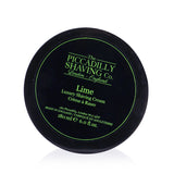 Lime Luxury Shaving Cream in a 180g tub, delivering a refreshing citrus scent and a rich, moisturizing lather for smooth shaves.