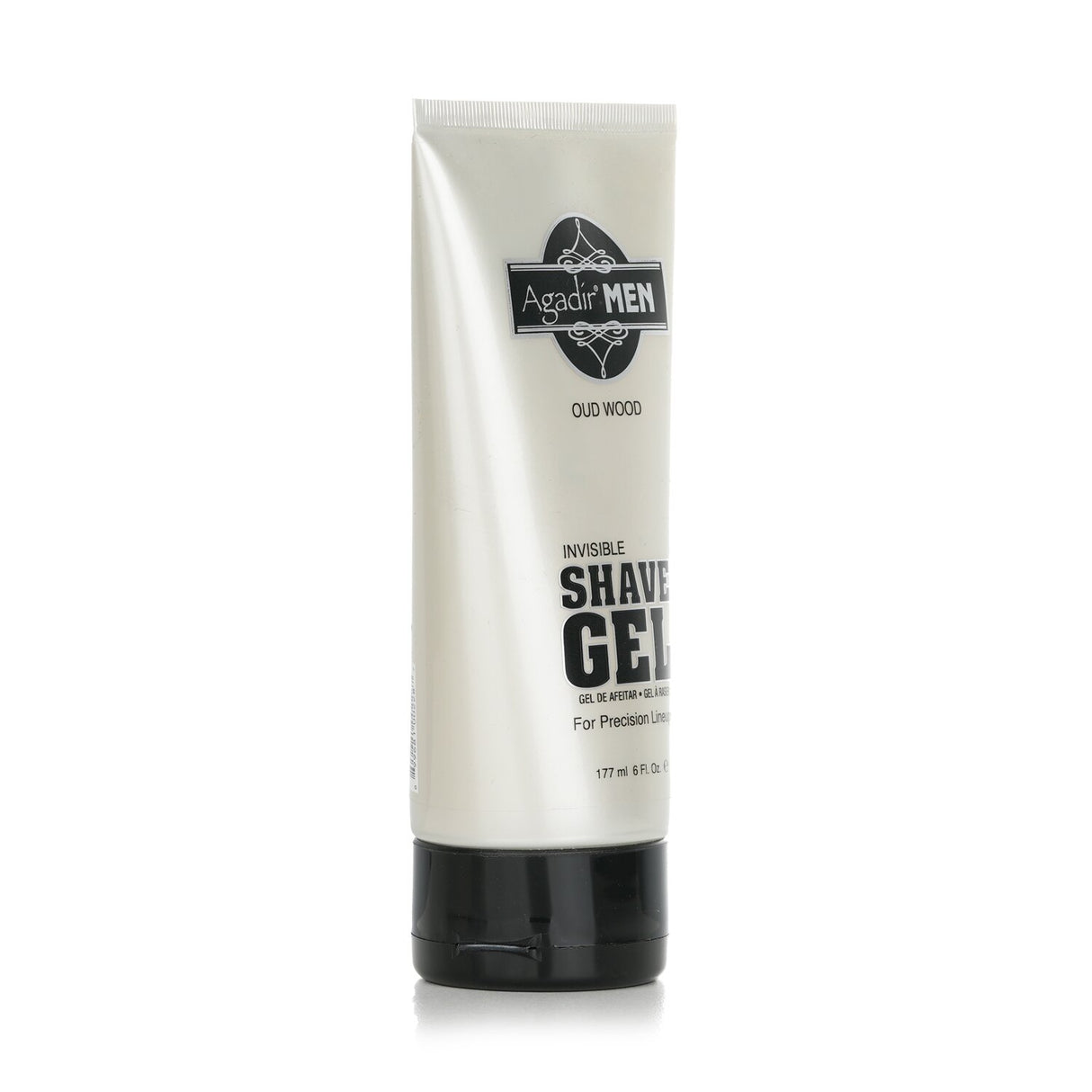Agadir Men Invisible Shave Gel with Oud Wood, 177ml, offers a smooth, transparent shave for precision and comfort.