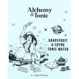 Alchemy & Tonic Tonic Water Grapefruit & Thym Cans 4 x 250mL
