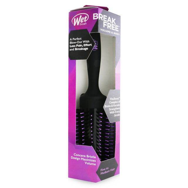 Wet Brush Volumizing Round Brush for fine to medium hair, featuring soft bristles for easy styling and reduced hair damage.