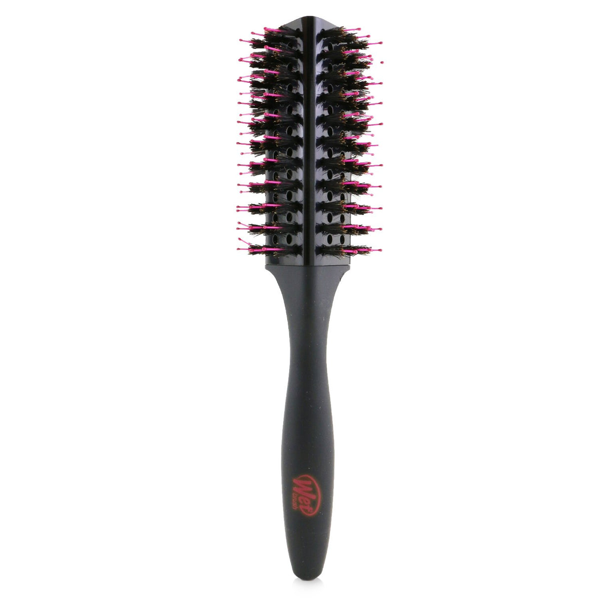 Wet Brush Fast Dry Round Brush with HeatFlex bristles for easy detangling, quick drying, and shine enhancement in a triangle design.