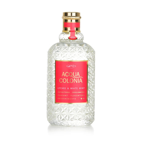 Fresh and fruity 4711 Acqua Colonia Lychee & White Mint Eau De Cologne, a 170ml scent for uplifting daytime wear.