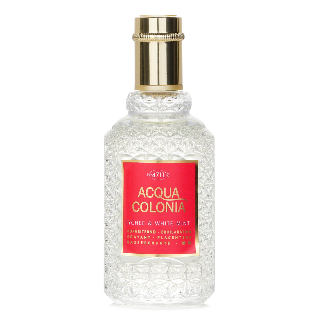 Fresh and fruity 4711 Acqua Colonia Lychee & White Mint Eau De Cologne Spray, 50ml, perfect for daytime wear.