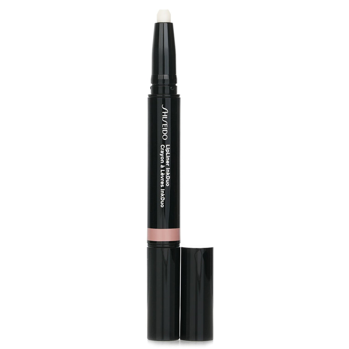 Shiseido LipLiner InkDuo in #01 Bare, featuring a primer and long-lasting liner for perfectly defined, hydrated lips.