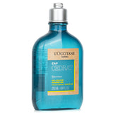 A 250ml energizing shower gel for men with organic Corsican cedrat extract, leaving skin smooth and hair shiny.