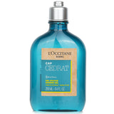 L'Occitane Cap Cedrat Shower Gel in a 250ml bottle, energizing 2-in-1 cleanser with organic Cedrat extract for men.