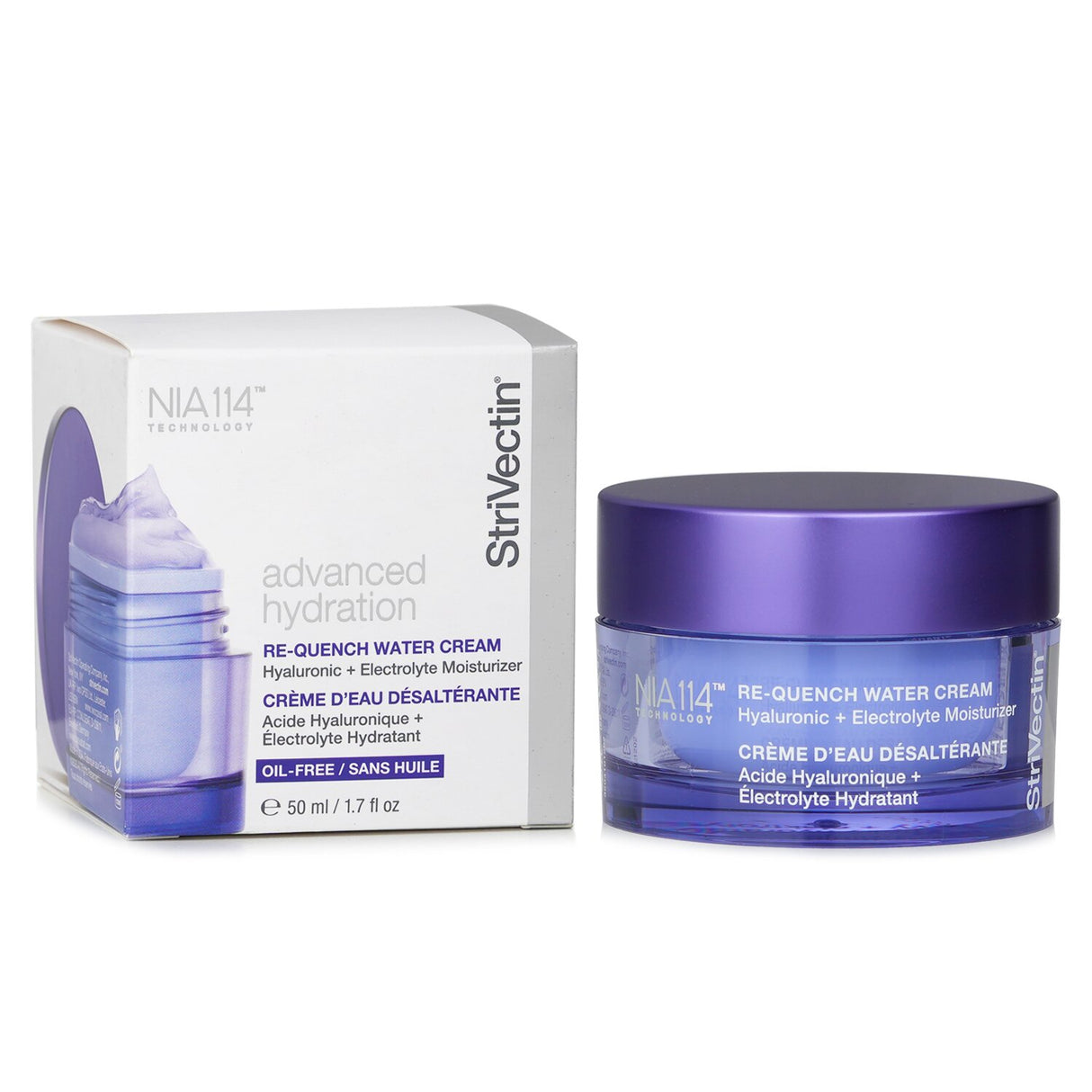 Lightweight StriVectin Advanced Hydration Water Cream with Hyaluronic Acid for deep hydration and a glowing complexion.
