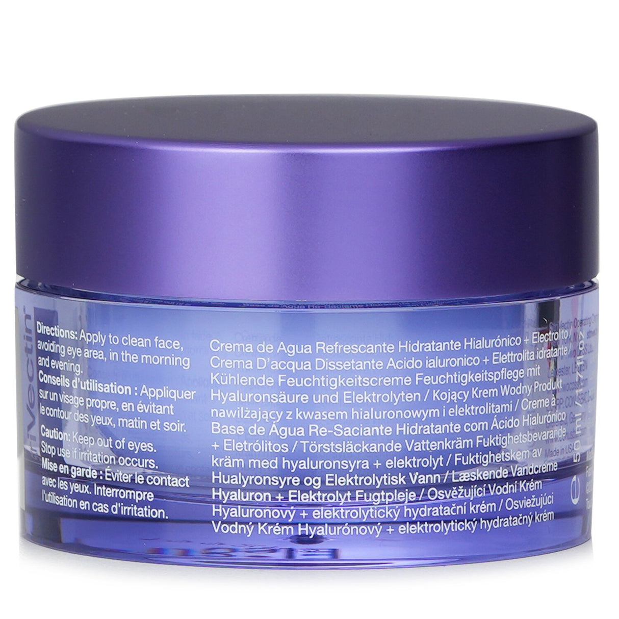 Lightweight oil-free water cream with Hyaluronic Acid for deep hydration, revitalizing dull skin for a glowing complexion.
