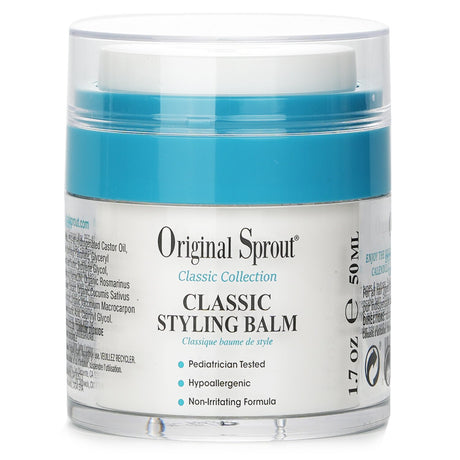 Original Sprout Classic Styling Balm in 59.1ml, hypoallergenic formula for all hair types, nourishes curls, tames frizz.