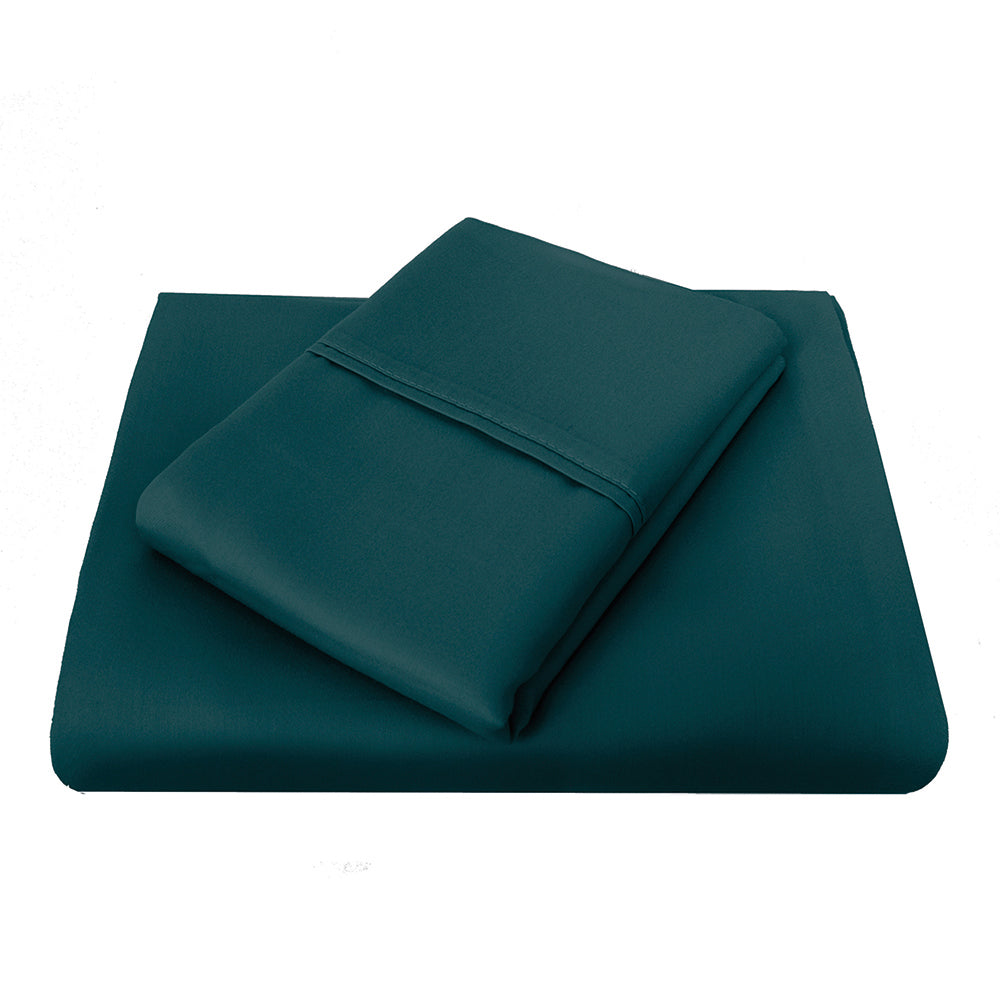 Luxurious 1000TC Queen Sheet Set in cotton, featuring deep fitted sheet and two pillowcases for ultimate comfort and elegance.
