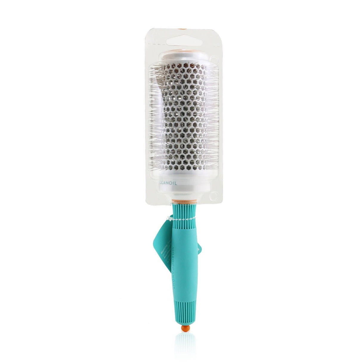 Moroccanoil 45mm round brush with ceramic technology for smooth, shiny hair and reduced drying time, ideal for styling.