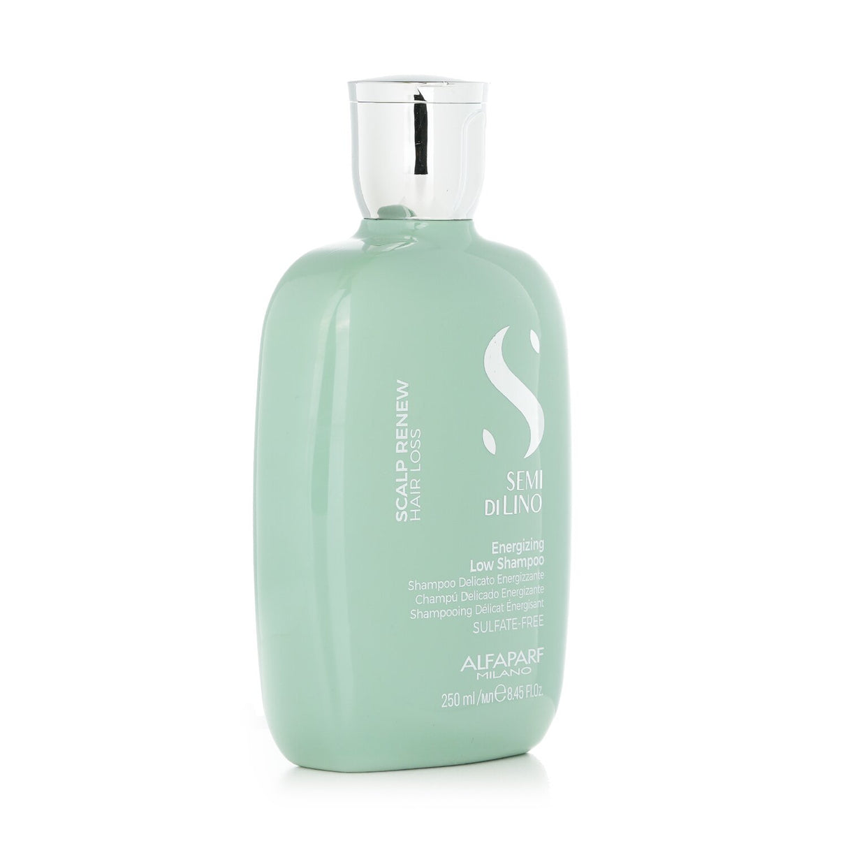 Sulfate-free energizing shampoo for thinning hair, enriched with probiotics and prebiotics for scalp health.