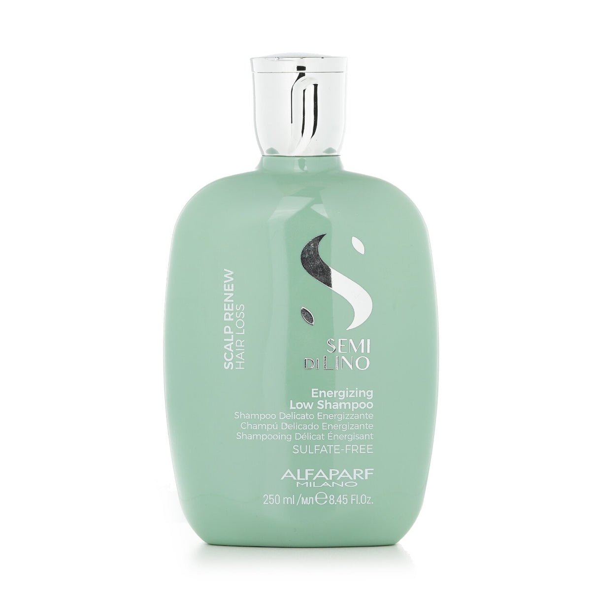 Sulfate-free energizing shampoo for thinning hair, infused with probiotics to nourish and revitalize the scalp.