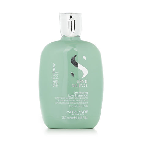 Sulfate-free energizing shampoo for thinning hair, infused with probiotics to nourish and revitalize the scalp.