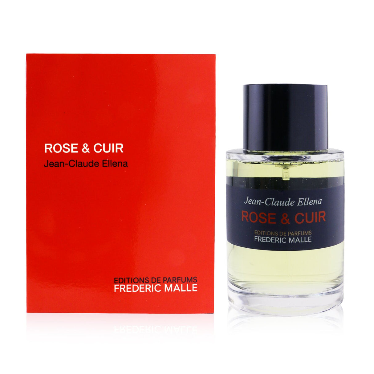 Frederic Malle Rose & Cuir Eau De Parfum Spray, 100ml, featuring a luxurious blend of floral and leather notes for all occasions.