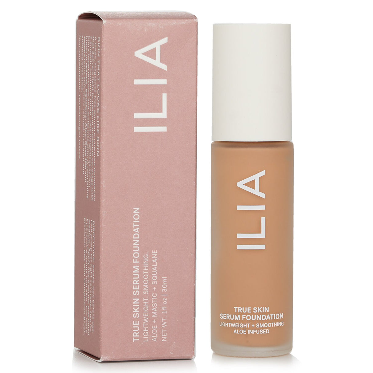 ILIA True Skin Serum Foundation in shade SF9 Maraca: nourishing, lightweight foundation for a flawless, luminous complexion.