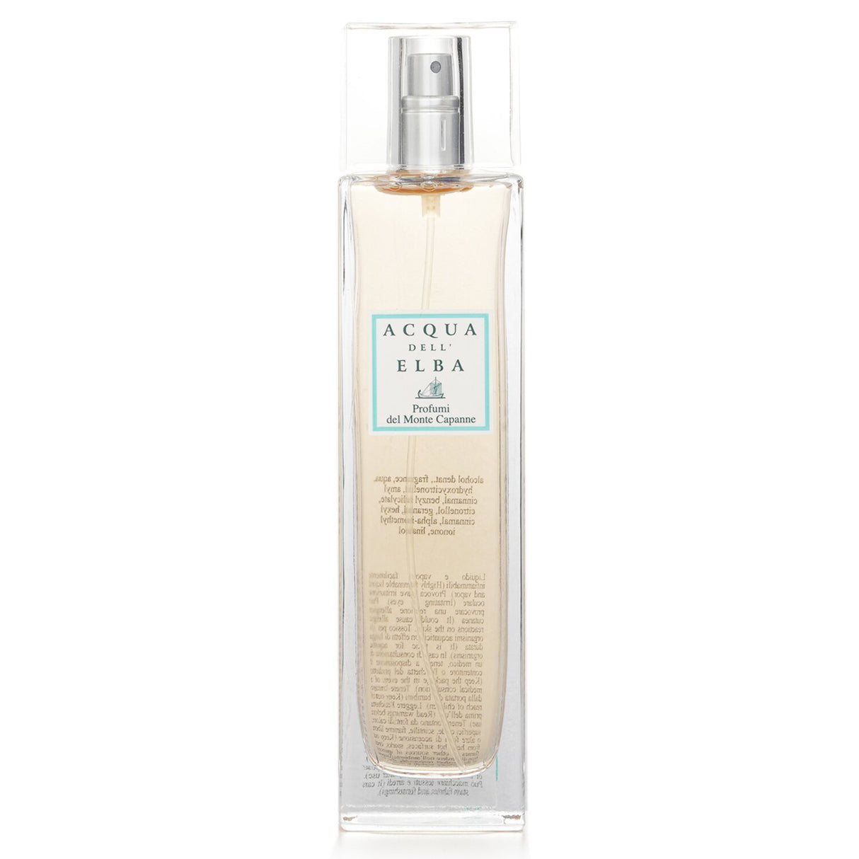 Luxurious 100ml room spray with floral and woody notes, evoking the serene essence of Tuscany's Mediterranean landscapes.