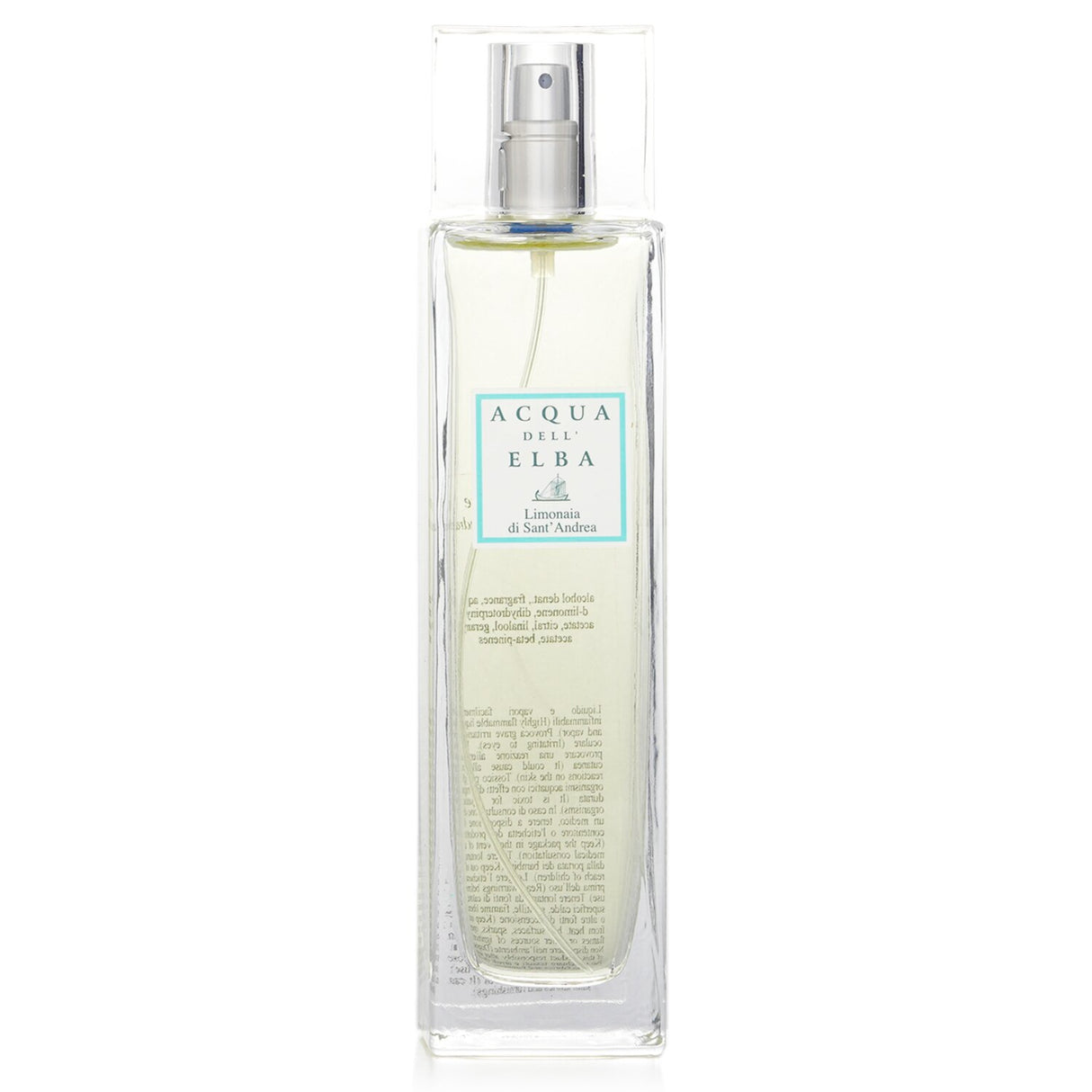 Elegant room spray featuring citrus and greenery scents, evoking the Italian coastline for a refreshing home ambiance.
