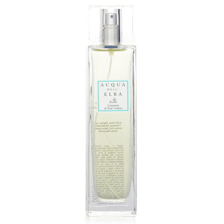 Elegant room spray featuring citrus and greenery scents, evoking the Italian coastline for a refreshing home ambiance.