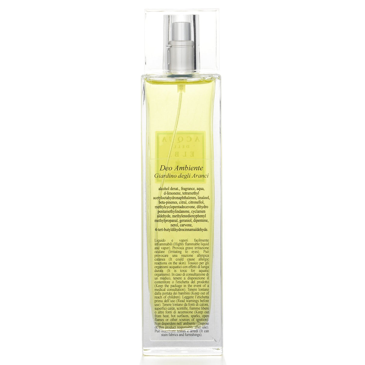 Acqua Dell'Elba Room Spray Giardino Degli Aranci, 100ml, features a refreshing orange and myrtle scent for serene ambiance.