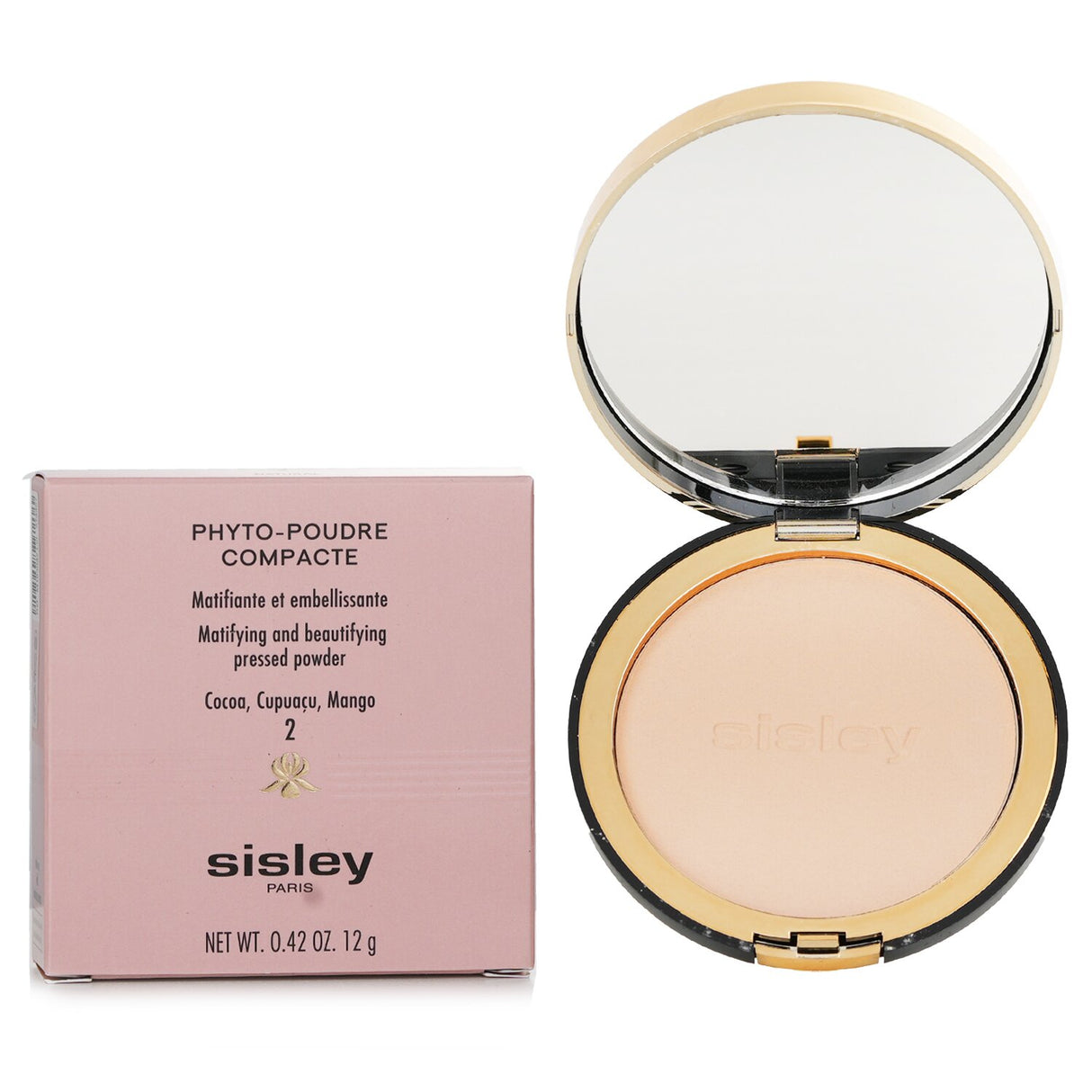 Pressed powder in #2 Natural, featuring a creamy texture for seamless blending, hydration, and a flawless matte finish.