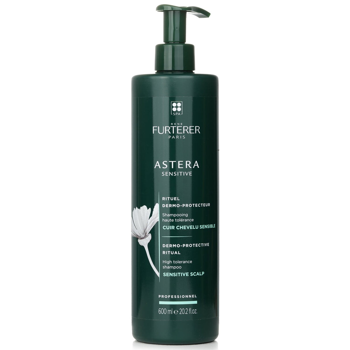 Gentle 600ml shampoo for sensitive scalps, featuring natural ingredients for soothing and protective care.