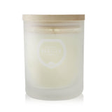 Scented candle in frosted glass, blends peppermint and rosemary for focus, burns 35 hours with eco-friendly wax.