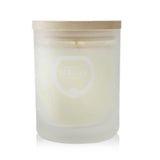 A frosted glass scented candle with Eucalyptus and Peppermint essential oils, promoting relaxation and respiratory well-being.
