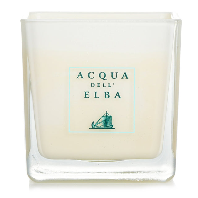 Luxurious lemon-scented candle from Acqua Dell'Elba, burns for 60 hours, perfect for home decor and gifting.