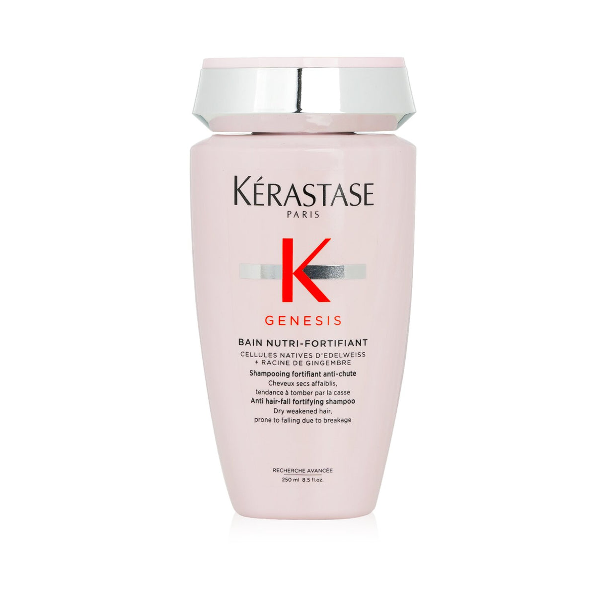 Kerastase Genesis Anti Hair-Fall Shampoo for dry hair, enriched with Edelweiss and Ginger, promotes strength and hydration.