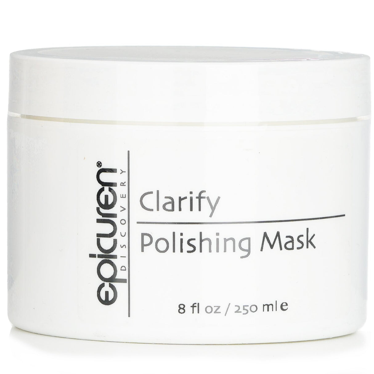 Epicuren Clarify Polishing Mask in 250ml, formulated with clay and Tea Tree Oil to detoxify and refine oily, blemish-prone skin.