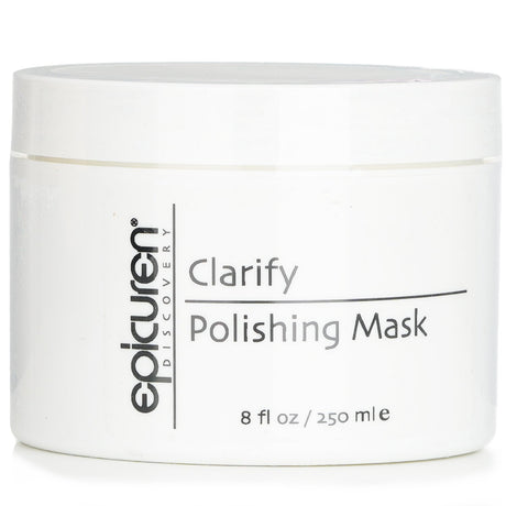 Epicuren Clarify Polishing Mask in 250ml, formulated with clay and Tea Tree Oil to detoxify and refine oily, blemish-prone skin.