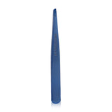 Tweezerman Slant Tweezer in Bell Bottom Blue, featuring hand-filed tips for precise brow shaping and hair removal.