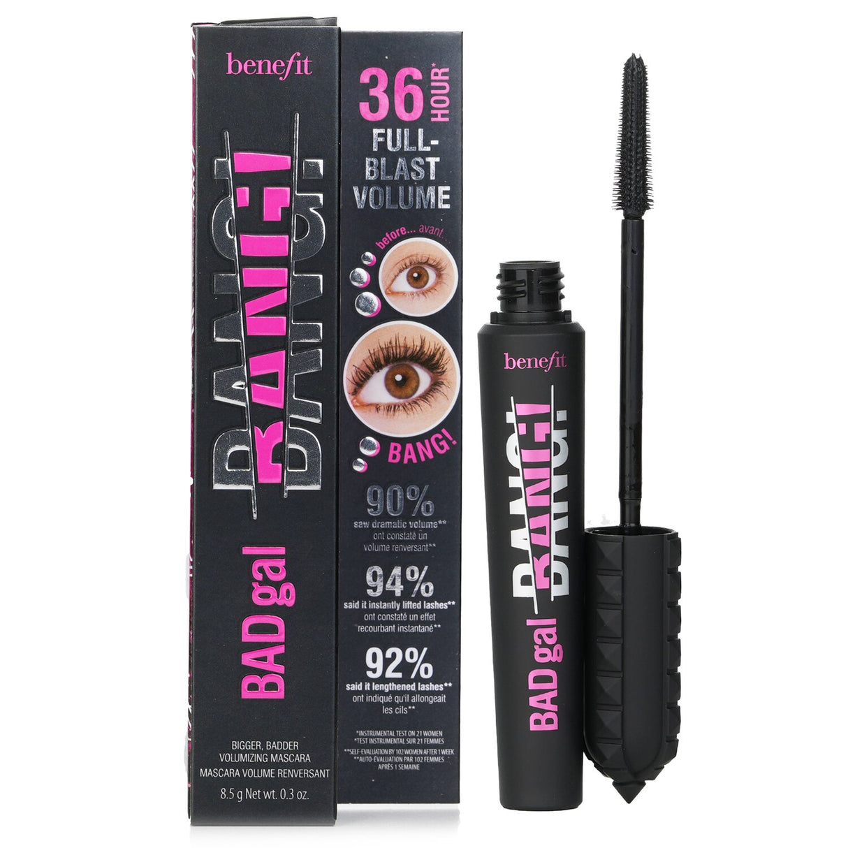 Benefit - BADgal BANG! Volumizing Mascara - # Intense Pitch Black  - 8.5g/0.3oz