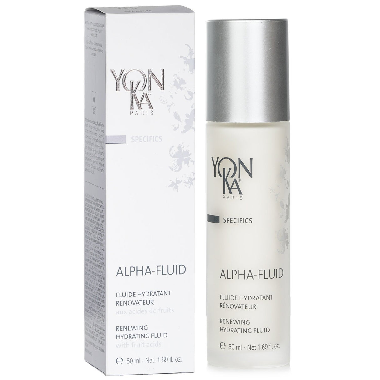 Yonka Alpha-Fluid with fruit acids: a hydrating, gentle treatment for sensitive skin promoting a radiant, youthful complexion.