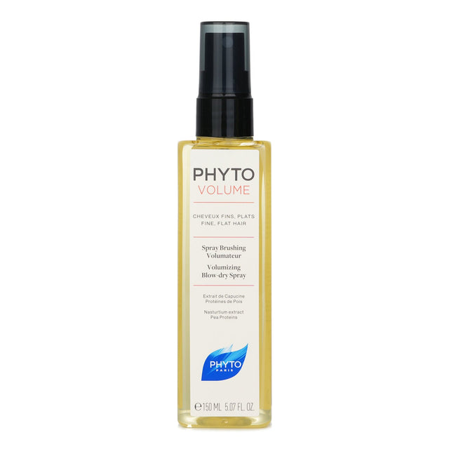 Lightweight volumizing spray that adds body and energy to fine, flat hair while protecting against blow dryer heat.