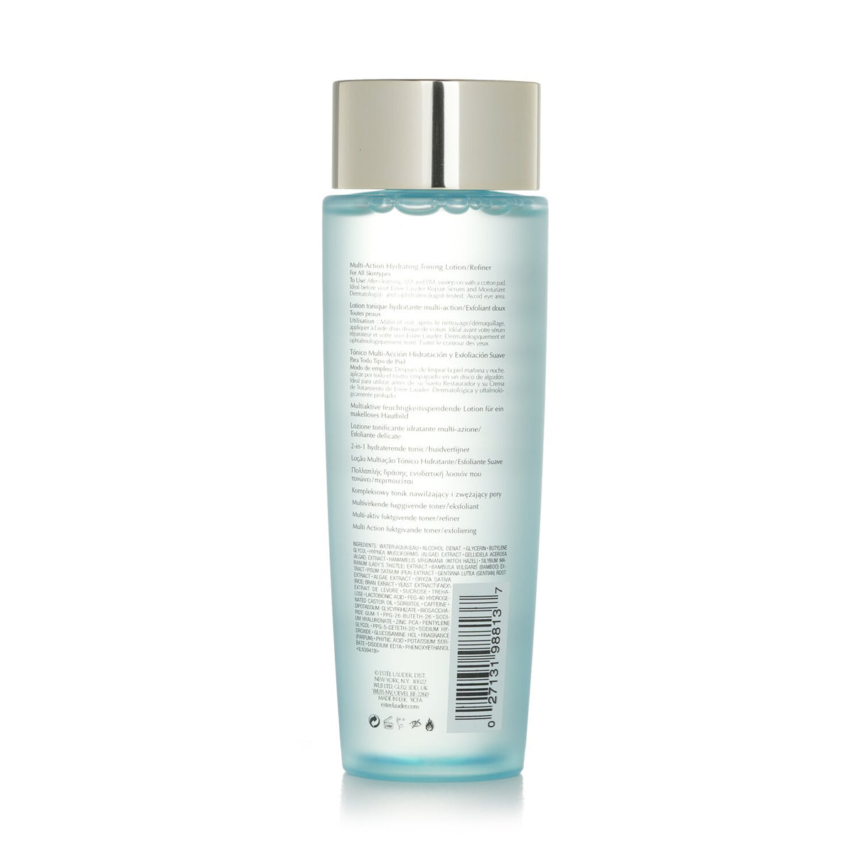 Estee Lauder Perfectly Clean Toning Lotion/Refiner, a 2-in-1 exfoliating formula for soft, radiant, and balanced skin.