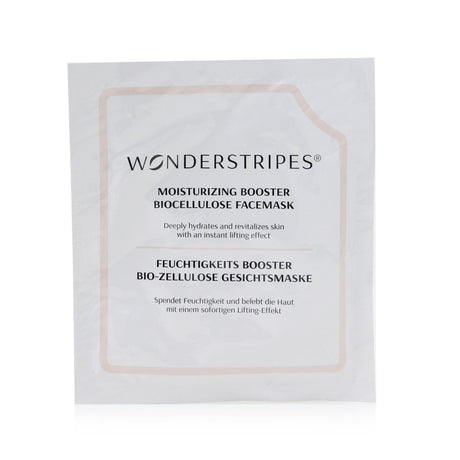 WONDERSTRIPES biocellulose facemasks, enriched with hyaluronic acid and collagen, deliver deep hydration and anti-aging benefits.