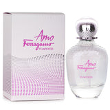 Salvatore Ferragamo Amo Ferragamo Flowerful Eau De Toilette, a vibrant floral fruity fragrance for women in a 100ml spray.